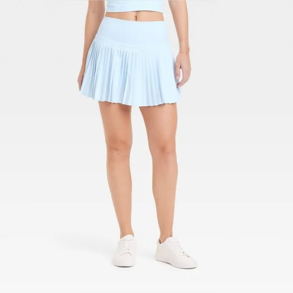 All in Motion Blue Pleated Skater Mini Skort NWT Sizes: S, M, & L - Picture 2 of 9